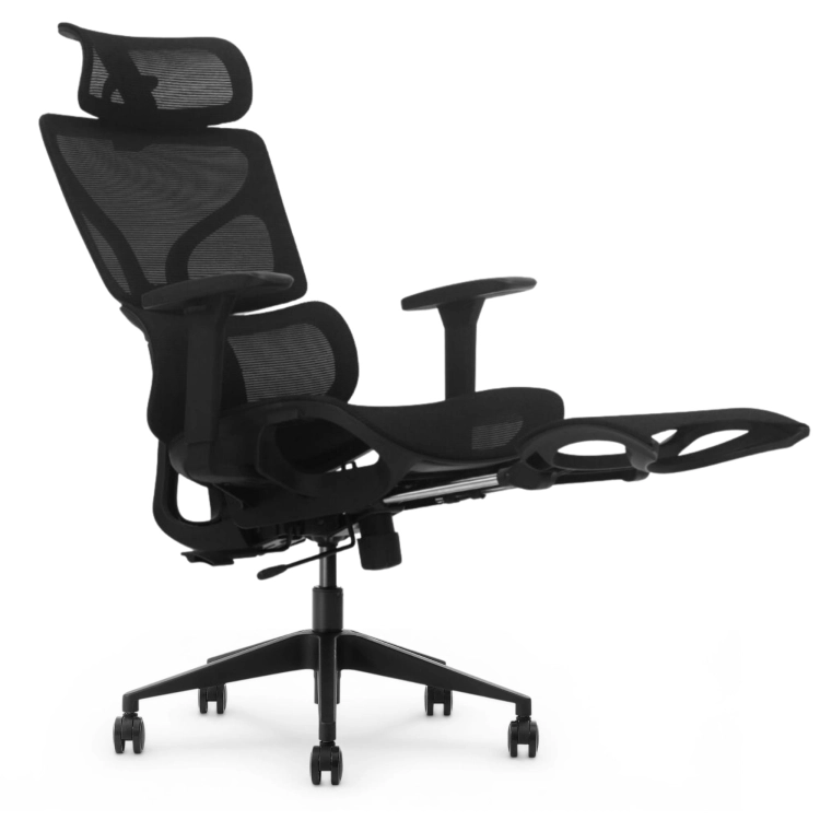 Fotel Ergonomiczny Biurowy ERGONAUT BIONIC AIR FR Czarny