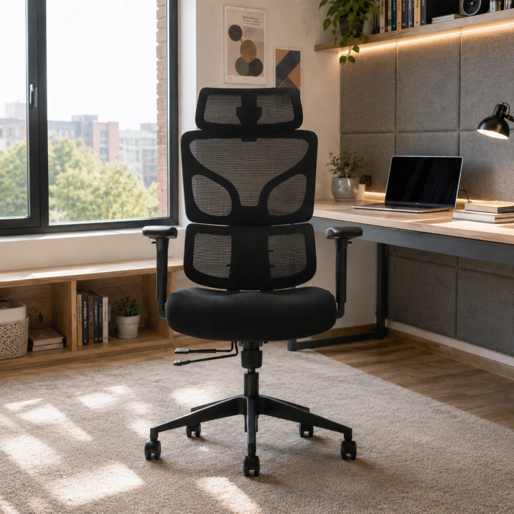 Fotel Ergonomiczny Biurowy ERGONAUT BIONIC Czarny