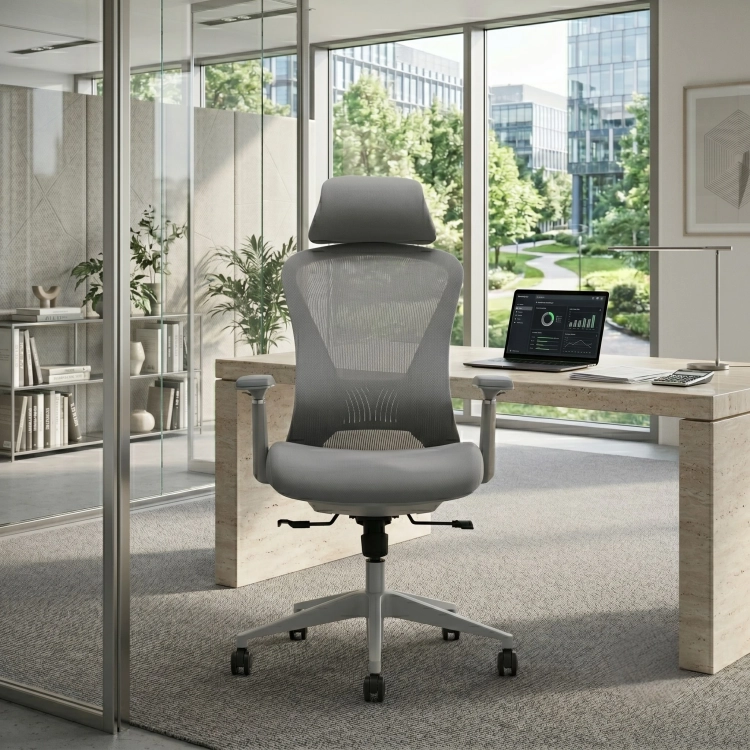 Fotel Ergonomiczny Biurowy ERGONAUT VOYAGER Szary