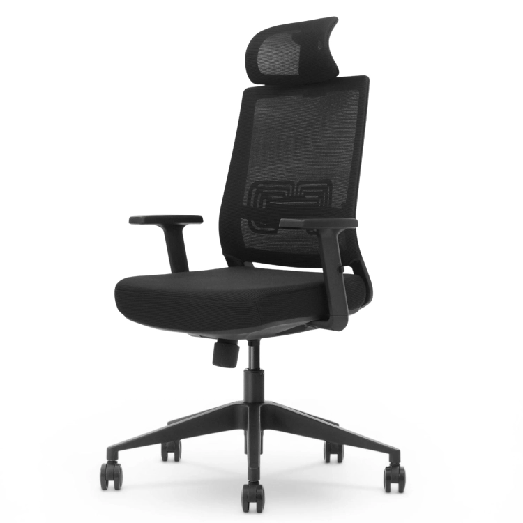 Fotel Ergonomiczny Biurowy ERGONAUT NEST Czarny