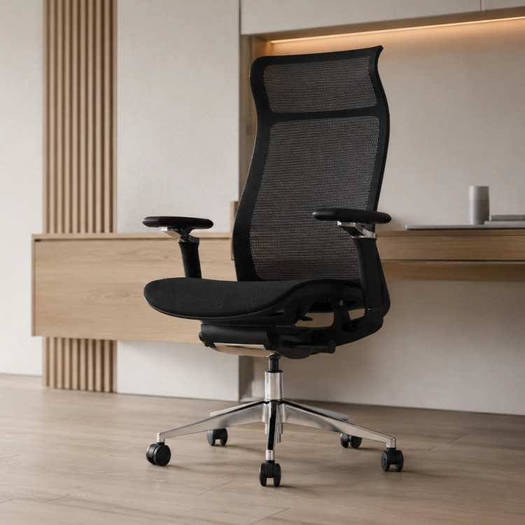 Fotel Ergonomiczny Biurowy ERGONAUT AERO Czarny