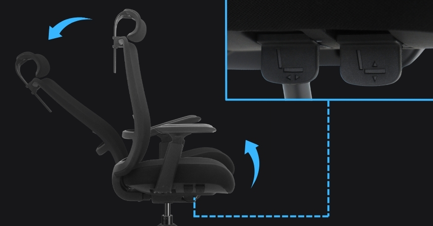 Aluminiowy mechanizm synchroniczny fotela Ergonaut ODYSSEY