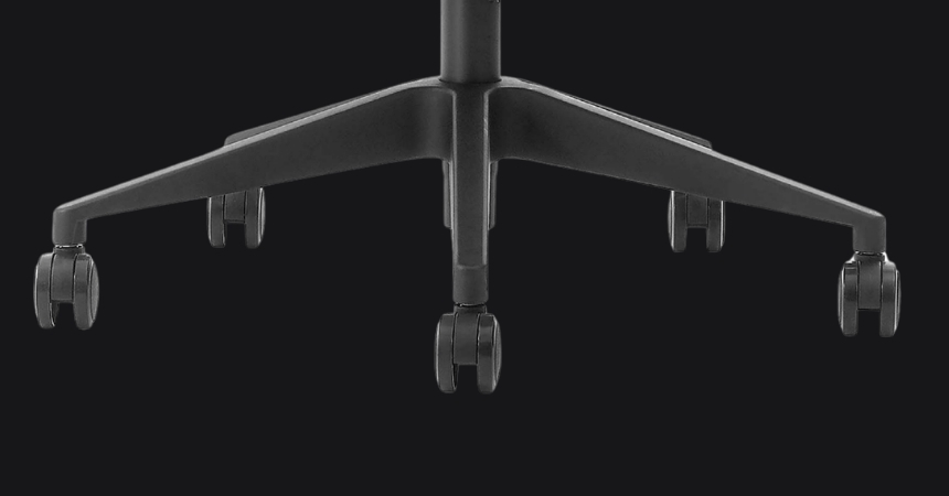 Nylonowa podstawa i kółka PU fotela BIONIC AIR