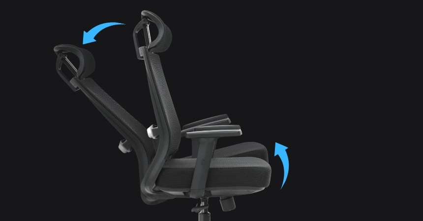 Mechanizm synchroniczny odchylania Ergonaut NEST Czarny